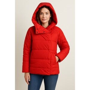 ONLY woman's hooded jacket Red size L‎